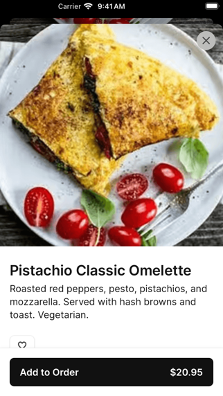 Pistachio Cafe App iPhone screenshot 3 - Food & Drink app