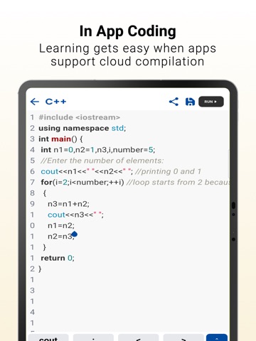 JG University iPad screenshot
