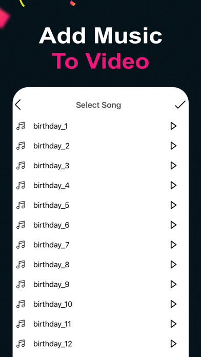 Video Maker Birthday Photos Screenshot