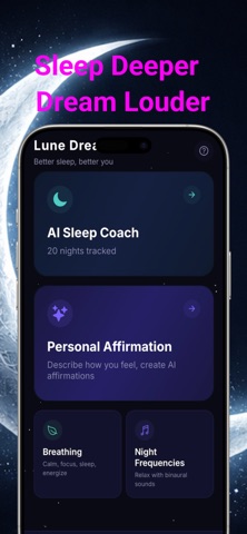 Lune Dream - AI Sleep Coach screenshot