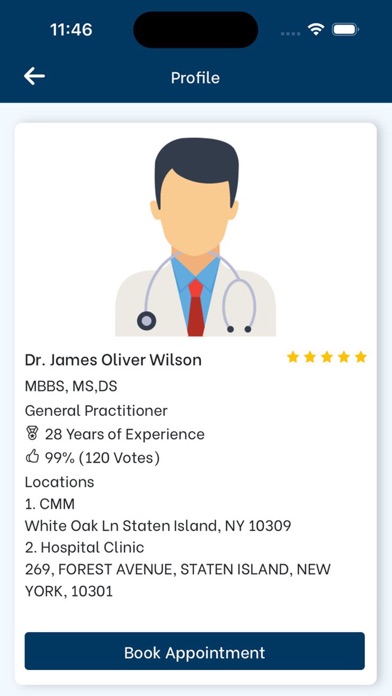 Adroit Infosystems eclinic iPhone screenshot 4 - Medical app