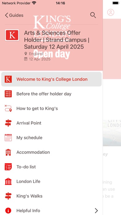 Screenshot #1 pour King's Open Days