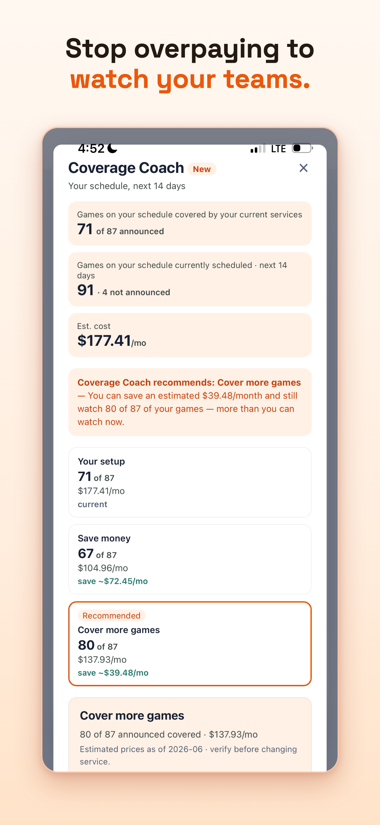 SportsDeck screenshot 3