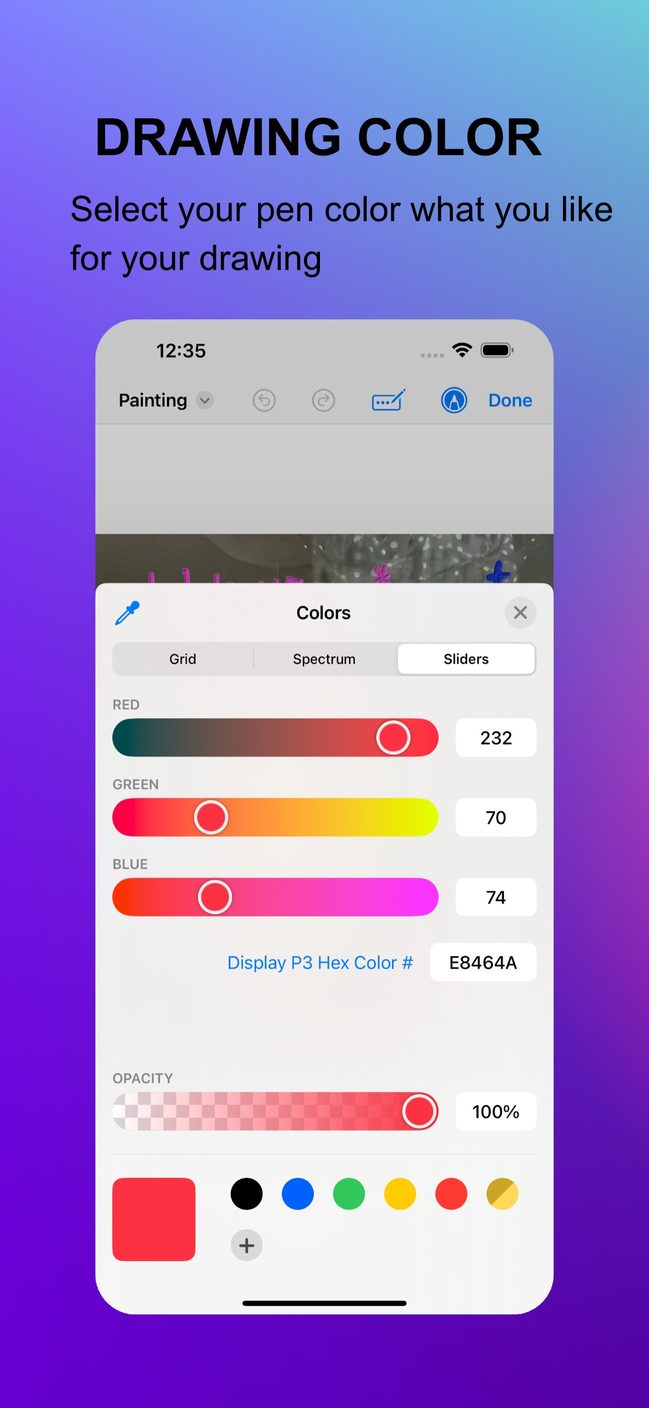 Color Pen-drawing paper photos