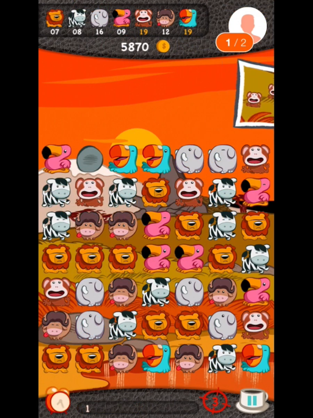 ‎Safari Party - Match3 Puzzle Game with Multiplayer Screenshot