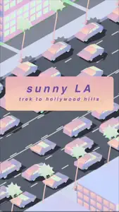 sunny LA: trek to hollywood hills video #1 for iPhone