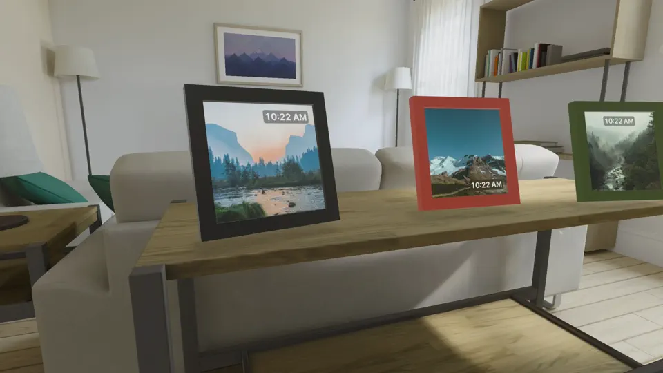 DeskFrame Spatial Photo Clock screenshot 1