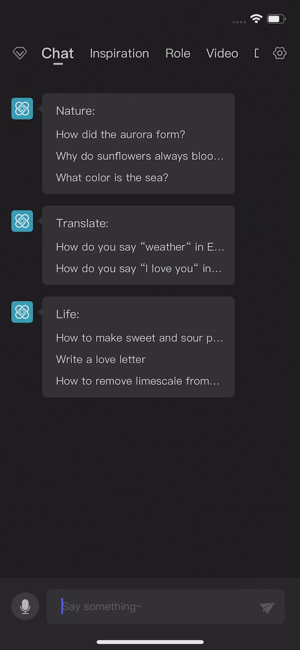 ChatGo — zrzut ekranu asystenta chatbota AI