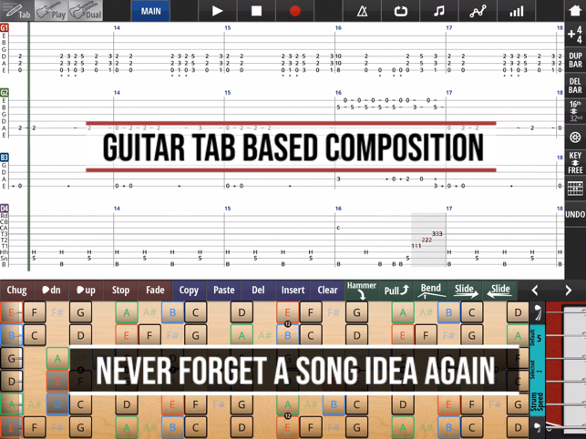 ‎Jam Maestro: criar tablatura de guitarra Captura de tela