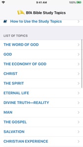 BfA Bible Study Topics video #1 for iPhone