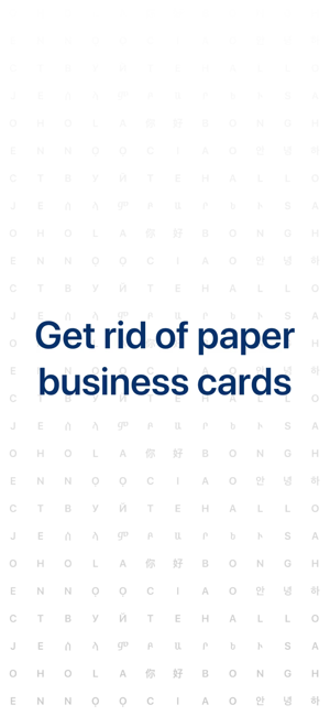 ‎≡ Business Card Scanner Pro -kuvakaappaus