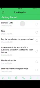 Speaking Lists - Speech input video #1 for iPhone