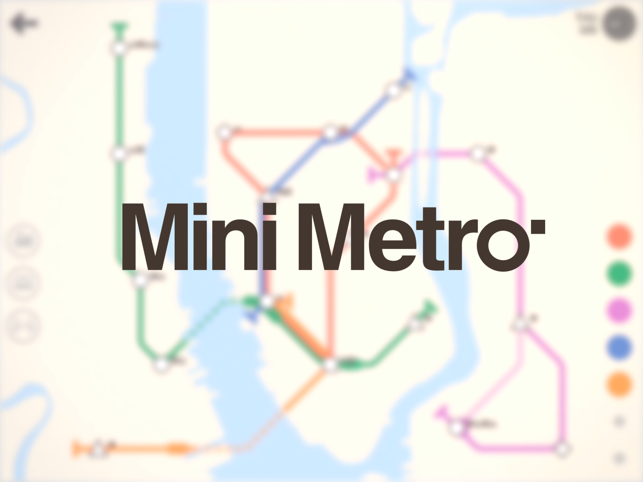 Mini Metro -kuvakaappaus