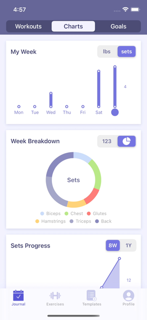 Liftr - لقطة شاشة Workout Tracker