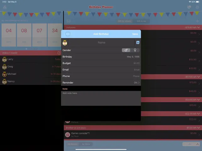 Birthday Planner Pro4+_1