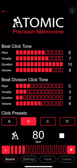 ‎Atomic Metronome Screenshot