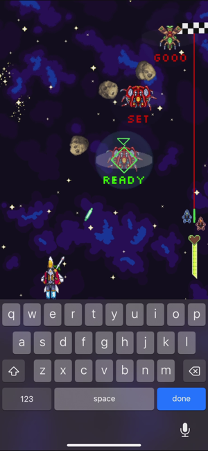 ‎Space Race Typing Screenshot