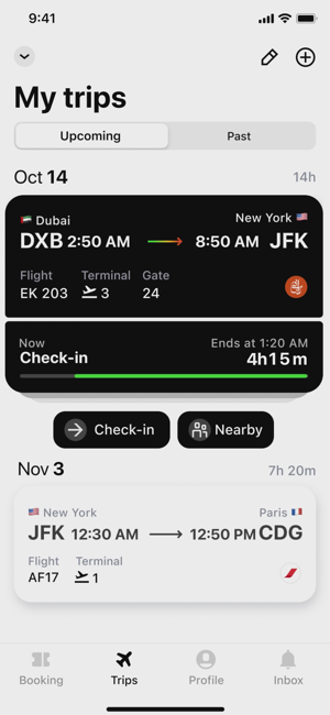 ‎App in the Air: Flights Hotels Screenshot