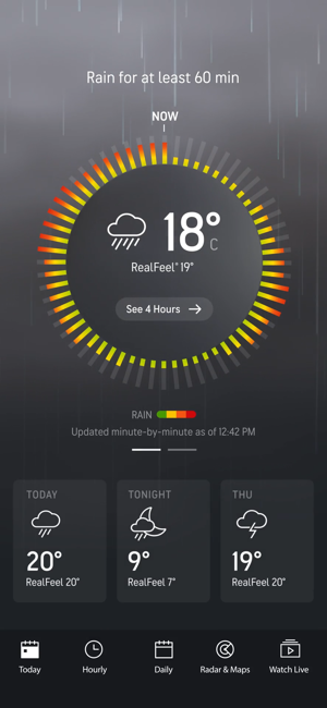 ‎AccuWeather: Wetter Tracker Screenshot
