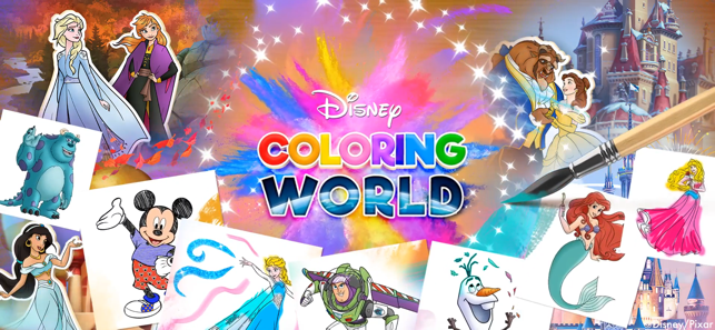 ‎Monde de coloriage Disney Capture d'écran