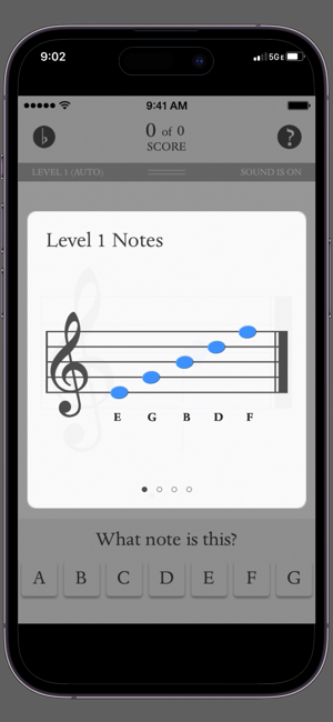 Captura de pantalla de Blue Note Music Flash Cards