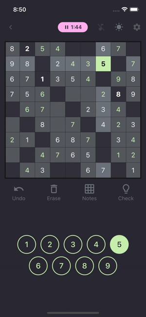 Denní puzzle čísel - Guriddo Screenshot