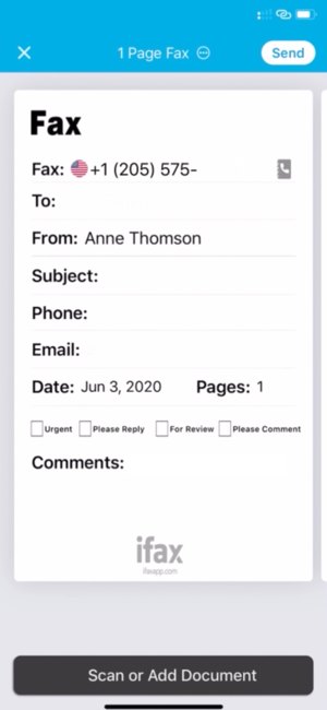 ‎iFax App Send Fax From iPhone Screenshot