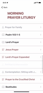 Prayer Liturgy video #2 for iPhone