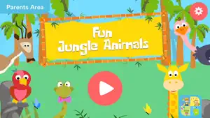 Fun Jungle Animals - Puzzles and Stickers for Kids video #1 for iPhone