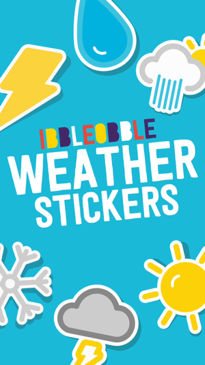 ‎Ibbleobble Weather Stickers for iMessage Screenshot