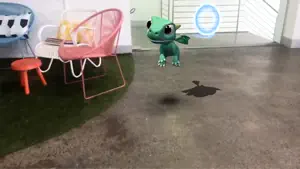 AR Dragon video #3 for iPhone