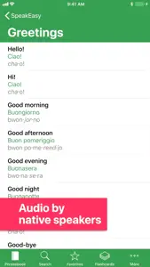 SpeakEasy Italian Phrasebook video #1 for iPhone