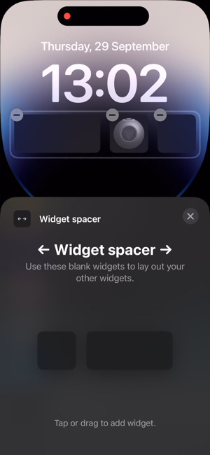 ‎Widget spacer - empty, clear! Screenshot