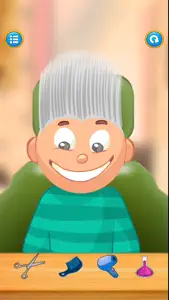 Child game / silver hair cut video #1 for iPhone