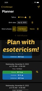 EzoManager – esoteric planner video #1 for iPhone