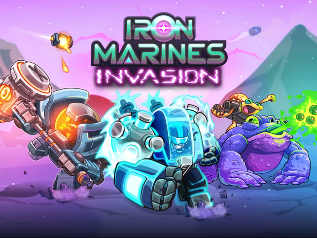 ‎Екранна снимка на играта Iron Marines Invasion RTS