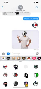 sartoshi stickers facing left video #1 for iPhone