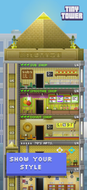 ‎Tiny Tower: Tap Idle Evolution Screenshot