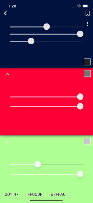 Kleurenwiel Screenshot