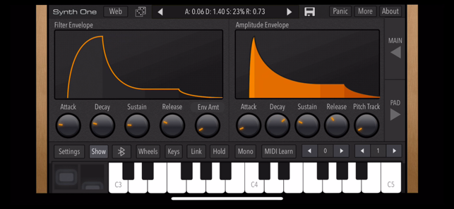 ‎AudioKit Synth One Synthesizer Screenshot