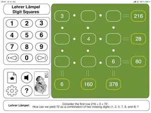 Lehrer Lämpel: Digit Squares video #2 for iPad