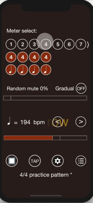 ‎Time Guru Metronome Screenshot