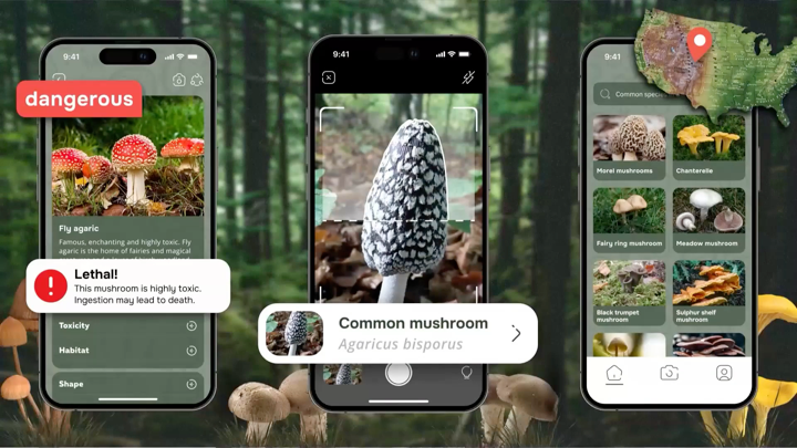 蘑菇识别 & 拍照识图 菇菇 识别 拍照识物 应用 video preview