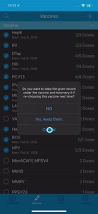 Vaccines Log video #2 for iPhone