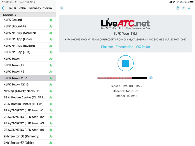 ‎LiveATC Air Radio Screenshot