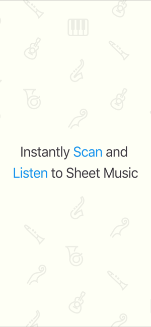 Skærmbillede af Sheet Music Scanner