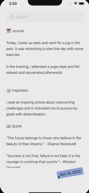 ‎JustOnePage Screenshot