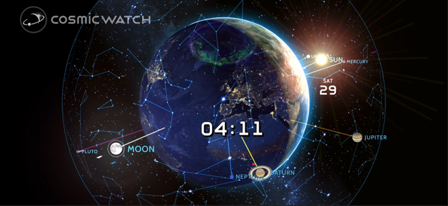 Cosmic-Watch Screenshot