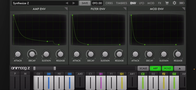 ‎Animoog Z Synthesizer Screenshot