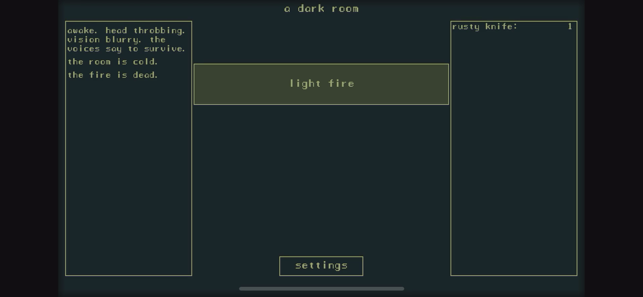 ‎Скриншот из темной комнаты